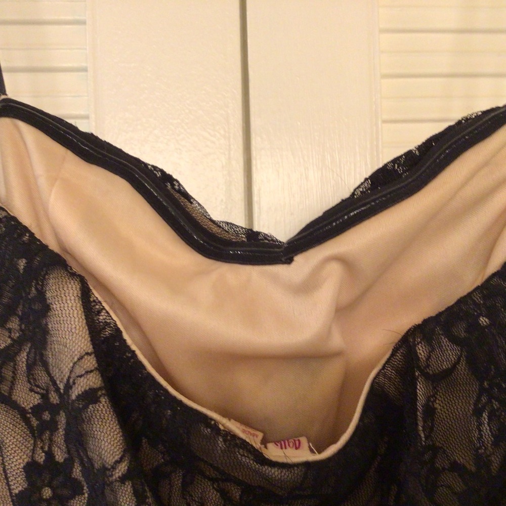 AUW./.STRAPLESS.BLACK.LACE.DRESS - Picture 5 of 9